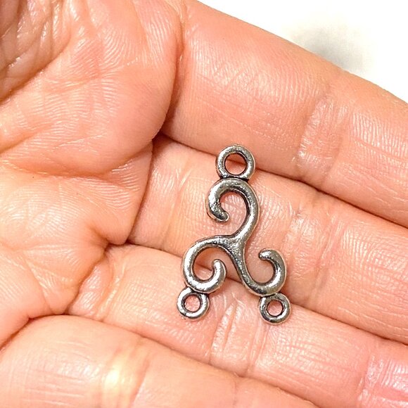 3/10$, 3 Holes Silver Color Connector for Jewelry Making, DIY Projects - Picture 4 of 4